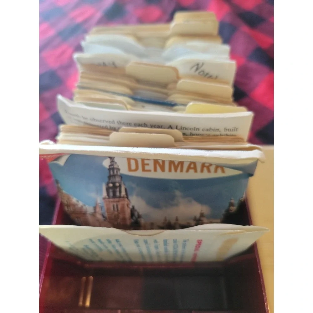 Vintage Sawyer's View-Master‎ Viewer + 42 Reel Travel Lot  Works! Booklets